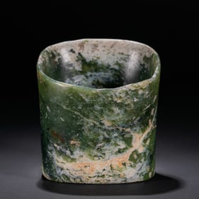 Jade horseshoe tube of Hongshan culture, Hongshan period, China