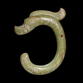 Jade C dragon of Hongshan culture during the Hongshan period of China