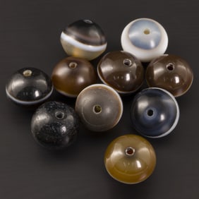 Tibetan Himalayan Medicine Rami Agate Beads Lo