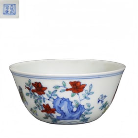 Chinese Ming Dynasty Chenghua period Doucai Chicken Cup