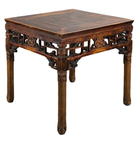 Chinese Qing Dynasty old mahogany eight-immortal table