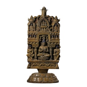 Chinese Ming Dynasty Alloy Bronze Seated Buddha