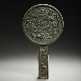Chinese Tang Dynasty bronze hand mirror