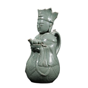 Korean Goryeo Dynasty Celadon Humanoid Ewer