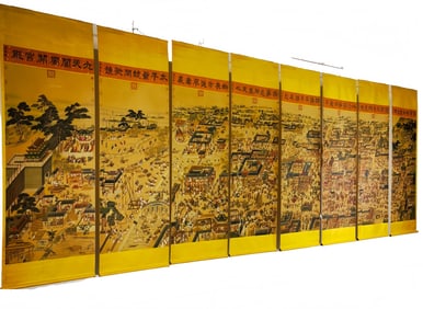 Eight Scrolls of Peaceful and Prosperous Scenes by Xu Yang