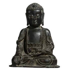 Chinese Ming Dynasty bronze Buddha statue