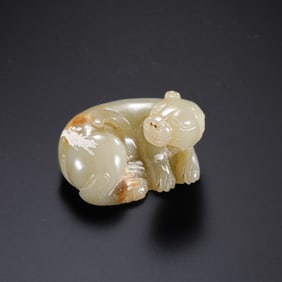 Chinese Han Dynasty Jade Auspicious Beasts