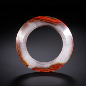 Chinese Warring States Period Red Agate Ring