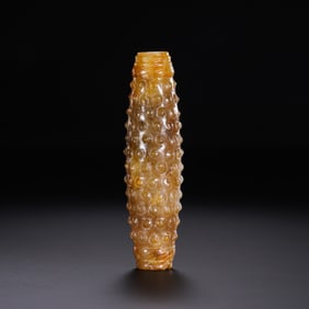 Chinese Warring States Period Jade Horse with Drum-nail Pattern
