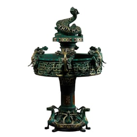 Chinese Warring States Period Inlaid Gold and Silver