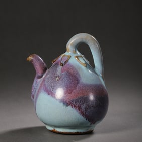 Chinese Northern Song Dynasty Jun kiln sky blue glaze hanging red backflow pot