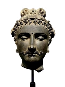 A Gandhara Buddha head from China, 2nd century AD