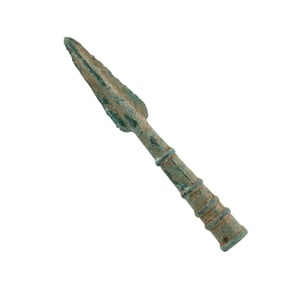 Ancient Roman Bronze Socketed Spear Head [20cm, 104gram]
