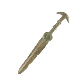 Ancient Luristan Bronze Sword [34.8 x 7cm, 473gram]