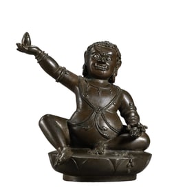 Chinese Ming Dynasty bronze Buddha statue