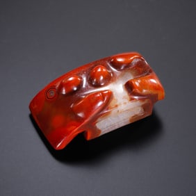 Chinese Warring States Period Red Agate Sword Ornament