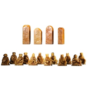 Chinese Qing Dynasty Tianhuang twelve zodiac seals