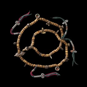 Antique Himalayan Tibetan Kapala Mala Necklace – Old Bones Prayer Beads