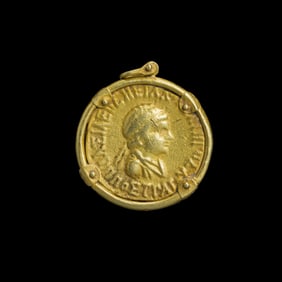 INDO-GREEK GOLD COIN PENDANT