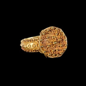 Achaemenid period ancient Persian culture pure gold ring