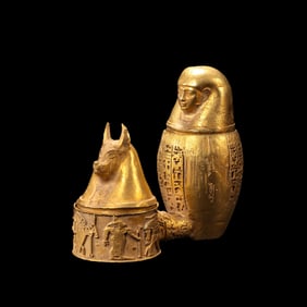 Achaemenid period ancient Persian culture pure gold double-covered bottle