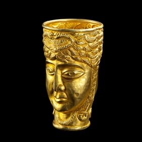 Achaemenid period ancient Persian culture pure gold cup
