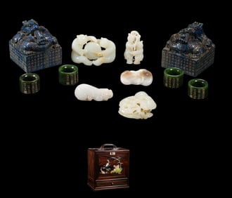 Chinese Qing Dynasty rosewood treasure chest