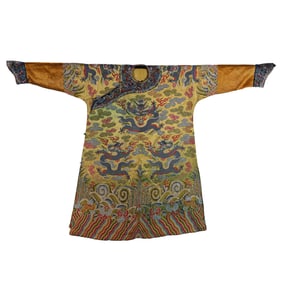 Chinese Qing Dynasty kesi dragon robe