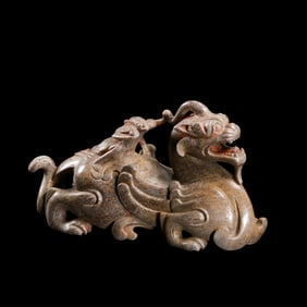 Chinese Han Dynasty Jade Beasts