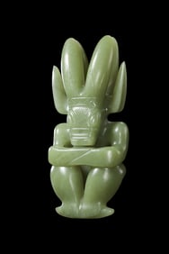Jade sun god statue of Hongshan culture during the Hongshan period of China