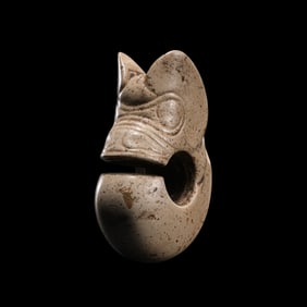 Chinese Neolithic Hongshan Culture Chicken Bone White Jade Pig Dragon