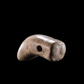 Chicken bone white jade cicada from the Hongshan period of the Neolithic Age in China