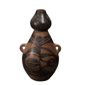 Double-handled gourd bottle of Majiayao culture, Neolithic period, China