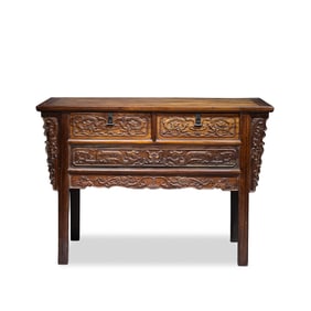 Chinese Qing Dynasty Huanghuali wood cabinet