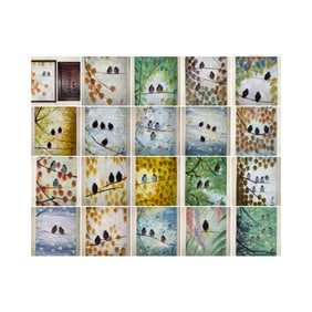 A group of oil paintings - Lin Fengmian