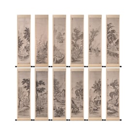 Twelve Arhat Panels - Shi Tao