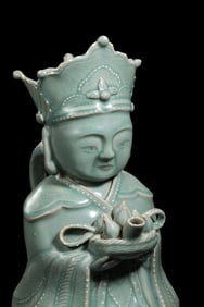 Korean Goryeo Celadon Humanoid Ewer