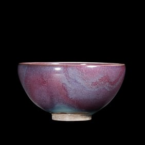 Chinese Northern Song Dynasty Jun kiln sky blue glaze hanging red small bowl