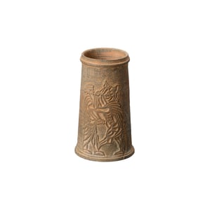 Ceramic Tube with Animal Motif