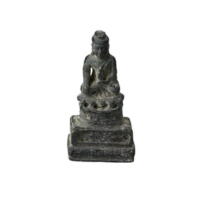 Miniature Bronze Seated Buddha