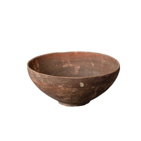 Large Red Pottery Bowl