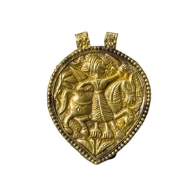 Gold Pendant with Figural Motif