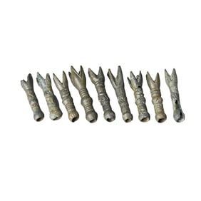Group of Nine Bronze Arrowheads