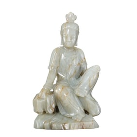 Jade Seated Guanyin Figure