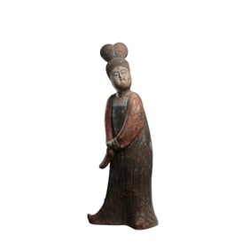 Painted Pottery Figure of a Court Lady