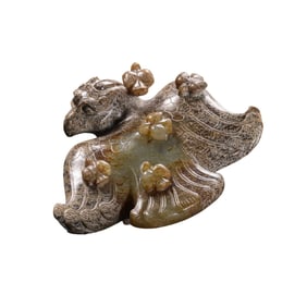 Jade Carving in the Shape of a Mythical Beast