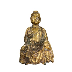Gilt Bronze Seated Buddha