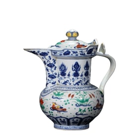Doucai Ewer, Xuande Period, Ming Dynasty