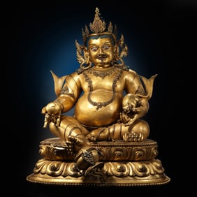 Gilt Bronze Seated Buddha Statue