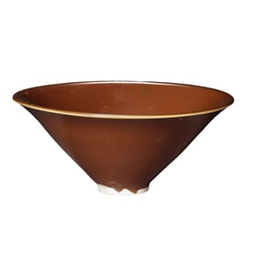 Purple Ding-Glazed Conical Tea Bowl (Douli Zhan), Song Dynasty
